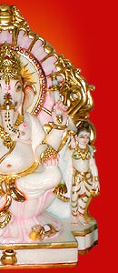 marble statues of ganesh