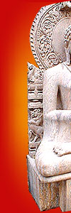 Ancient Bhuddha Replica in Sand Stone